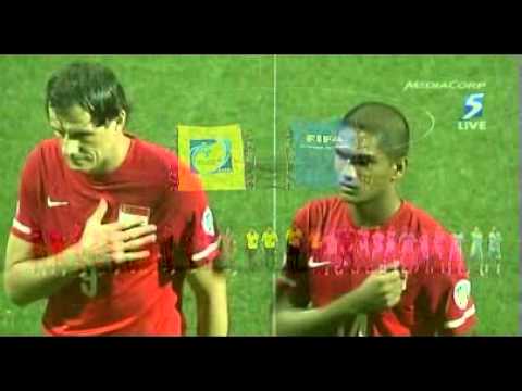 Singapore 0-3 Jordan : National Anthems + LATW crew tifo display : 2014 FIFA World Cup Qualifiers