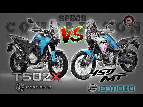 MORBIDELLI T502X vs. CFMOTO 450MT TECHNISCHE DATENVERGLEICH