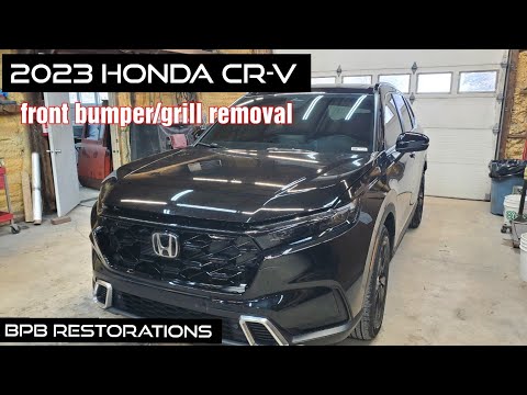2023 Honda CR-V how to front bumper and grill removal