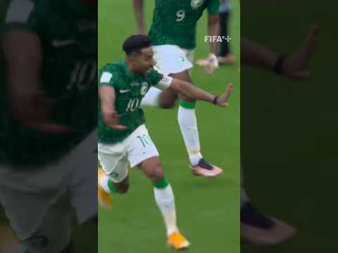 Salem Al-Dawsari's winning goal stuns Argentina in Saudi Arabia upset! 🇸🇦 | #ShortsFIFAWorldCup