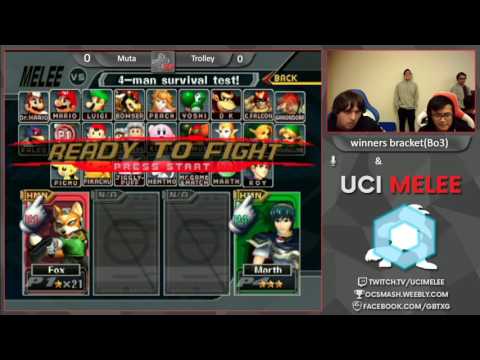 UCI Biweekly 27 - Trolley(Marth) vs Muta(Fox)