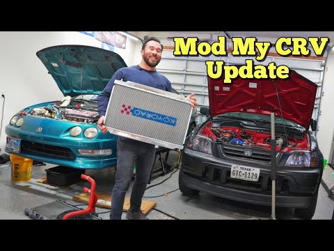 B20 VTEC CRV Update & 2023 Acura Integra Simple Build / Installing a Koyo Radiator  Honda