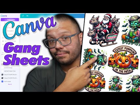 How To Easily Create A Gang Sheet On Canva (DTF Transfer Setup)