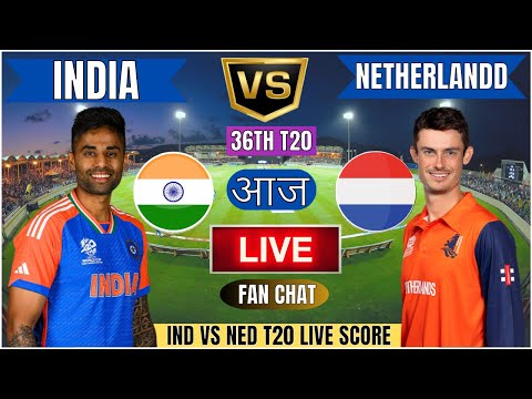 🔴 Live IND Vs NED T20 WC Match |Live Cricket Match Today| IND vs NED 36th T20 1st innings #livescore
