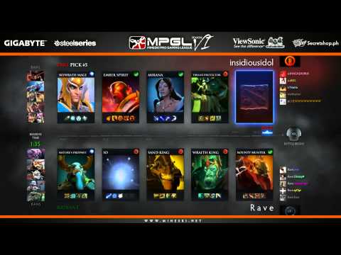 MPGL SEA | DOTA2 CLASS S | Groupstage | RAVE.DOTA[PH] vs INSIDIOUS IDOL[SG] [G1]