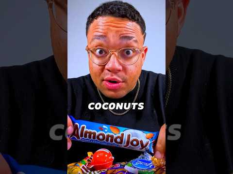 ALMOND JOY HORRIBLE?!🌰 #repost #chocolate #almond  #candyreview #shorts