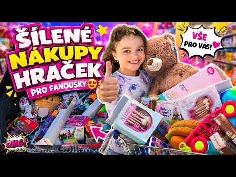 &Scaron;&Iacute;LEN&Eacute;&Eacute;&Eacute;&Eacute; N&Aacute;KUPY HRAČEK NA DEN DĚT&Iacute; PRO FANOU&Scaron;KY #viral #challenge #youtube #viralvideo #shopping