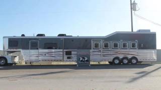 New 2015 Bloomer Trailers 5 Horse 21.6&#39; Outlaw LQ w/ Double Slide-Out For Sale near Houston, TX!