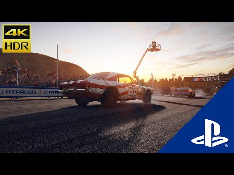 Wreckfest PS5 4K Gameplay - Career Mode - Sandstone Raceway ( No Commentary )