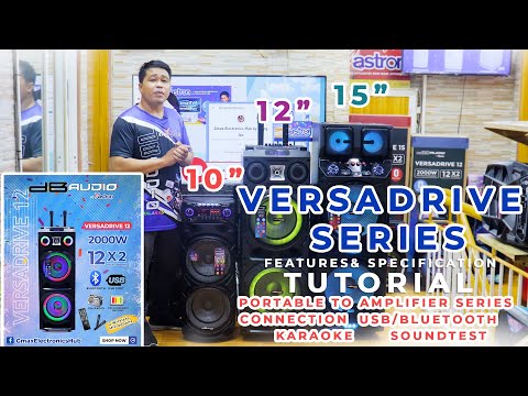 Features and Specification of dB Audio Versadrive 12 2000watts PMPO (Kuya Ramil of Bohol)