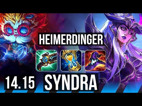 HEIMERDINGER vs SYNDRA (MID) | 5/3/17, 1000+ games | VN Diamond | 14.15