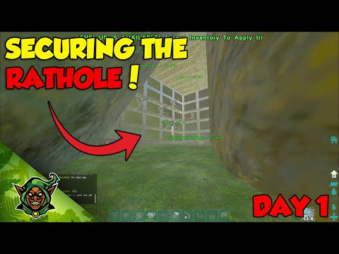 GETTING STARTED AND SECURING OUR RATHOLE | ARK MTS Crystal Isles S1 EP1