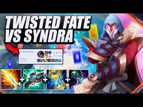 this enemy syndra couldn't play the game | Twisted Fate vs Syndra Mid How To Climb To Diamond