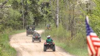 preview picture of video 'ATV ORV Michigan On the Trail Indian River May12 2012'