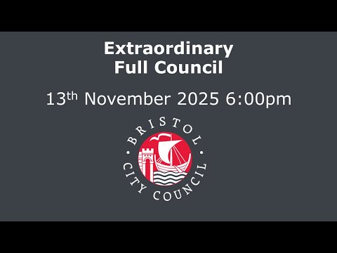 Extraordinary Full Council, Full Council - Thursday, 13th November, 2025 6.00 pm