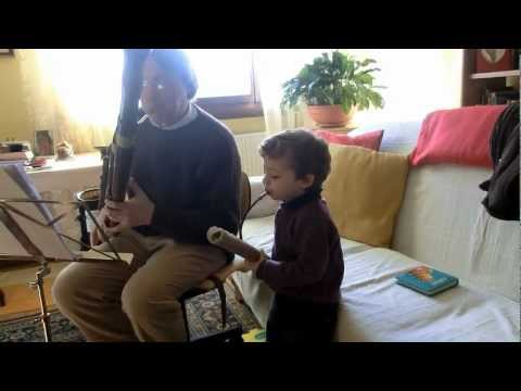 First Lesson of basson for Daniele!