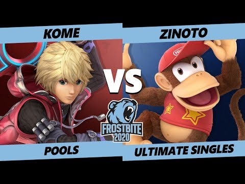 Frostbite 2020 SSBU Pools - SG8 | Kome (Shulk) Vs. Frostbite | Zinoto (Diddy) Smash Ultimate Singles