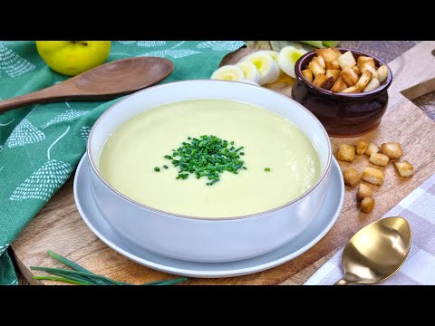 Es tan deliciosamente fría que la cocino casi todos los días en verano | Vichyssoise con manzana