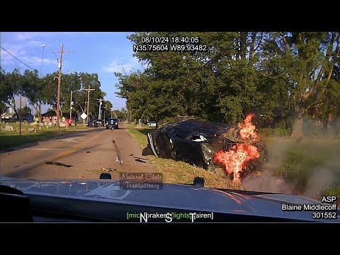 Stolen Charger/FIRE/Ejection AR-158 Luxora Arkansas State Police Troop C, Traffic Series Ep. 1118