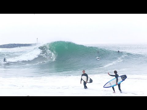 The Wedge - Clean but HEAVY morning in Spring 2024! (RAW FOOTAGE)