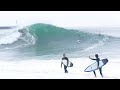 Surfers charge early season swell at The Wedge and it’s Heavy!!! (RAW FOOTAGE)
