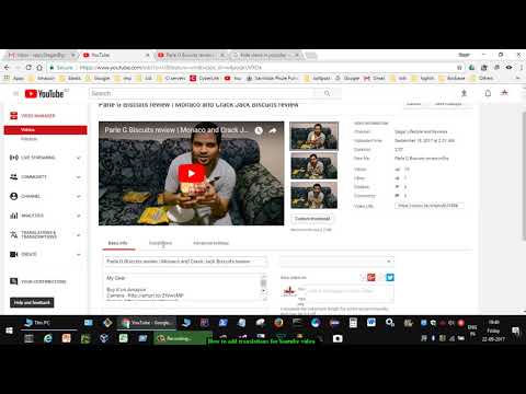 How to add translations for Youtube video | Videos in regional languages
