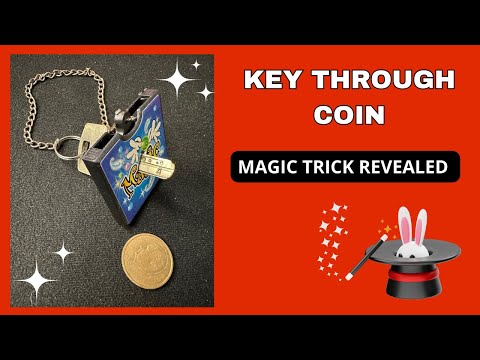 KEY THROUGH COIN MAGIC TRICK REVEALED 🎩🪄