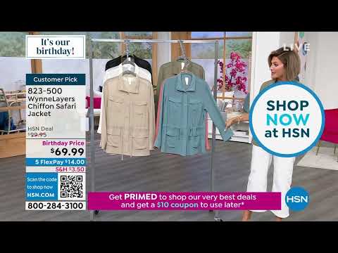 WynneLayers Chiffon Safari Jacket