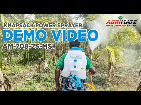 AGRIMATE | KNAPSACK POWER  SPRAYER | AM-708-2S-MS+ | DEMO VIDEO