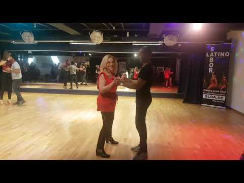 Sabor Latino dancing in Stockholm during Culture Night in Sweden.