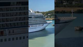 Viking Sea in Antigua: A Glimpse of Luxury in Caribbean Paradise! #cruiseline #cruise #cruiseship
