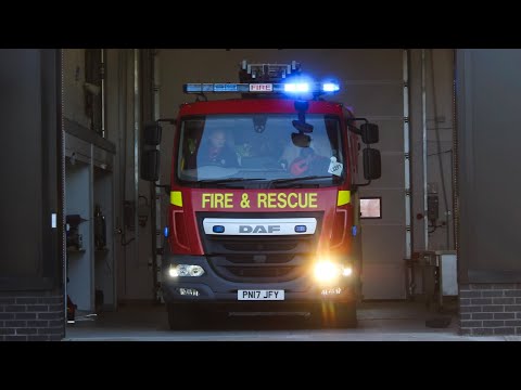 Fleetwood First Pump Turnout - Lancashire Fire and Rescue Service