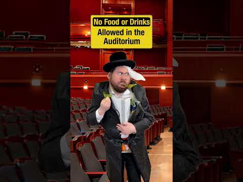 No Food or Drinks Allowed in the Auditorium 🛑