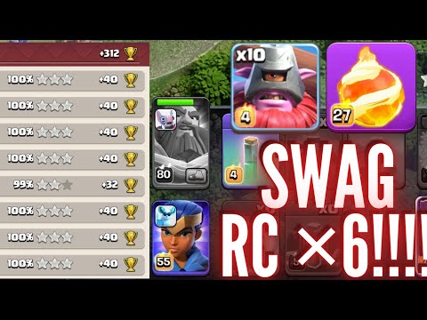 Fireball Throwers needs no Royal Champion or Seige Machine to Crush Top Bases!💥