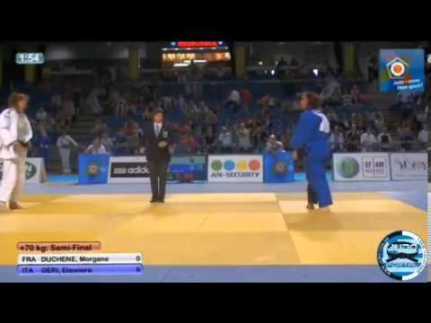 European Judo Championships Cadets Tallinn 2013 Semifinal o70kg DUCHENE Morgane (FRA) - GERI (ITA)