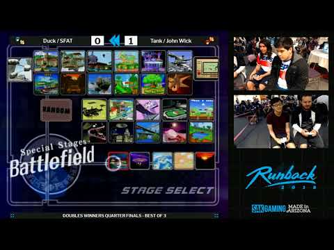 Runback 2018 Doubles Winners Quarters - Duck/SFAT (Blue) vs Tank/John Wick (Red)