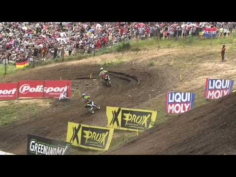 2022 MXGP of Germany Teutschenthal - MX2 Race 1 - Tom Vialle vs Thibault Benistant and Jago Geerts