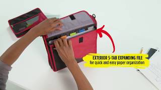 Five Star 3 Zipper Binder + Removable Padded Case