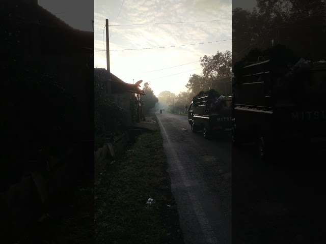 Beautiful Nature and Traffic Flow in Tegalrejo Magelang