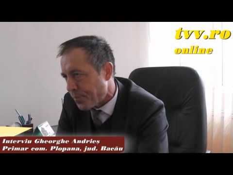 Plopana, jud. Bacau - Interviu primar Gheorghe Andries