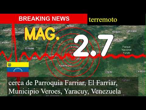 😱🚨 Terremoto Hoy: ¡Justo Ahora! Magnitud 2.7 Cerca Cerca De Parroquia Farrier, El Farrier, Municipio