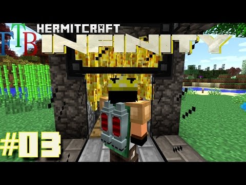 Minecraft Mods - FTB Infinity Ep. 03 - Jetpack & Blaze Farm !!! ( HermitCraft Modded Minecraft )