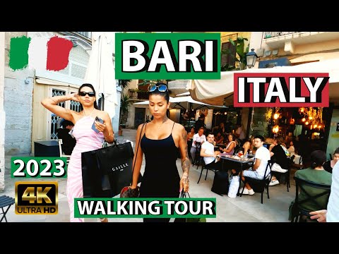 Bari, ITALY 4K UHD  Walking Tour