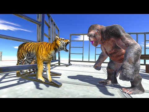 Mammals Neighbors Attack Baby Goro Prisoner - Animal Revolt Battle Simulator