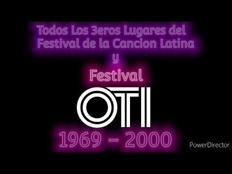 Todos Los 3eros Lugares Del  Festival De La Cancion Latina y Festival OTI (1969 - 2000)