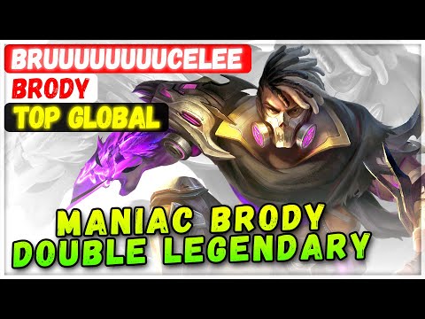 MANIAC BRODY DOUBLE LEGENDARY [ Top Global Brody ] BruuuuuuuuceLee - Mobile Legends Emblem Build