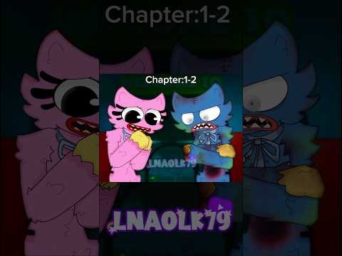 Huggy and kissy in chapters💙🩷!#poppyplaytimechapter1 #poppyplaytime #animation #smilingcritters