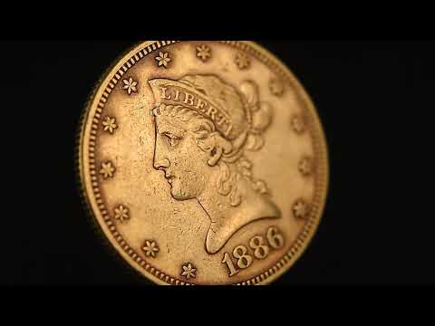 Coin, United States, Coronet Head, $10, Eagle, 1886, San Francisco, EF(40-45)