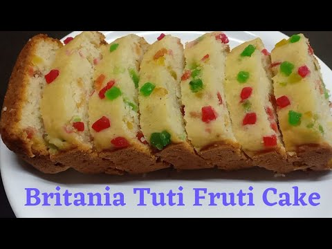Eggless Tutti Frutti Cake | Soft and Spongy | Britania Cake Recipe |