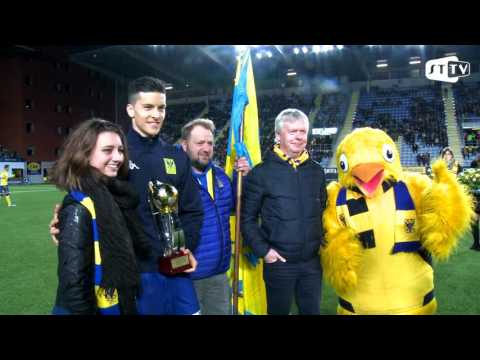 MVP en Mister STVV Stef Peeters na STVV - KAS Eupen